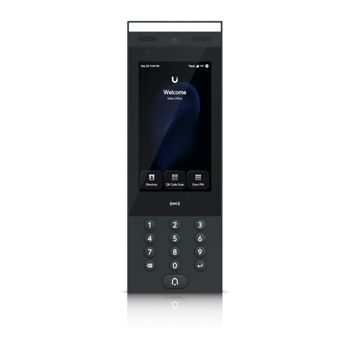 UniFi Access G3 Intercom, Türsprechstelle mit großem Display und Tastatur